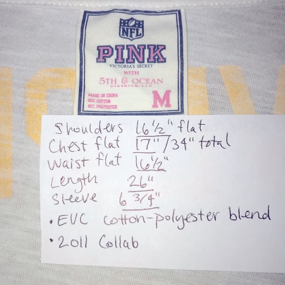 PINK Green Bay Packers tee white M - Picture 7 of 9